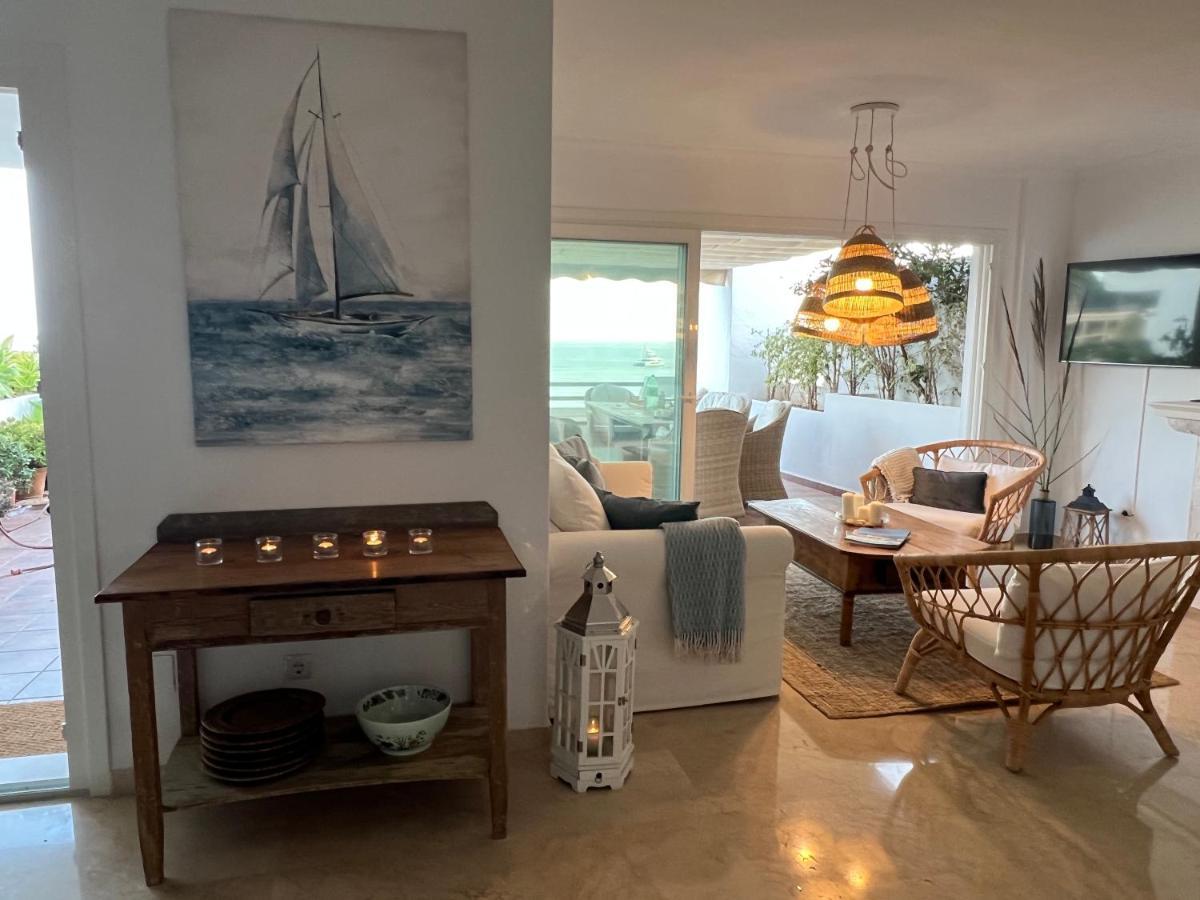 Playa Cristo Amazing Beach Terrace Appartment 埃斯特波纳 外观 照片