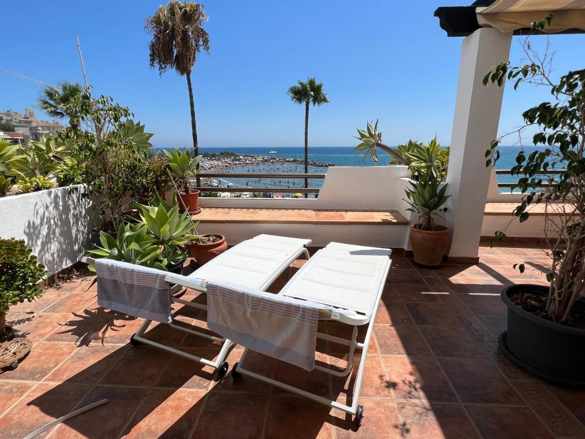 Playa Cristo Amazing Beach Terrace Appartment 埃斯特波纳 外观 照片