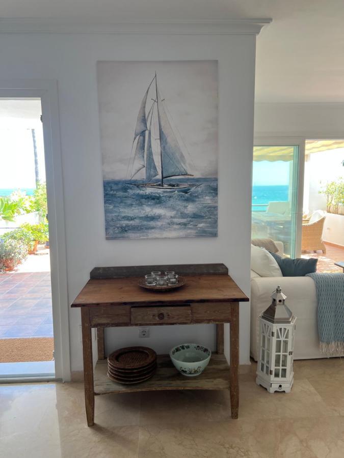 Playa Cristo Amazing Beach Terrace Appartment 埃斯特波纳 外观 照片