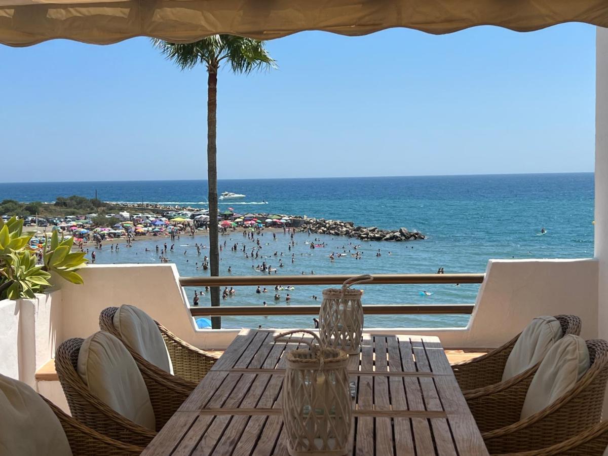 Playa Cristo Amazing Beach Terrace Appartment 埃斯特波纳 外观 照片