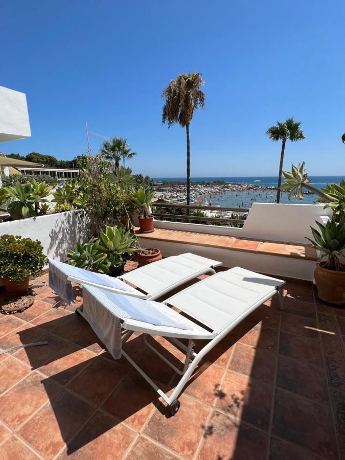 Playa Cristo Amazing Beach Terrace Appartment 埃斯特波纳 外观 照片